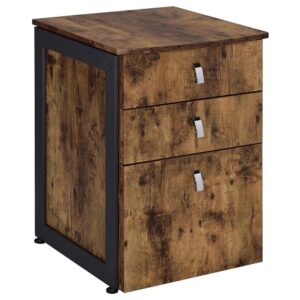 you'll love the look of this charming file cabinet. With a classic antique finish of antique nutmeg