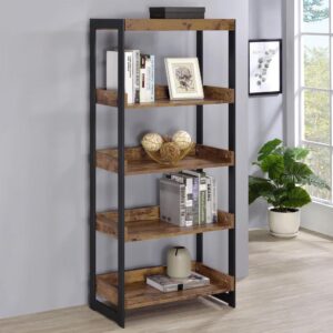 this bookcase is the best of both worlds. Its simple silhouette adds classic sensibility to a living room