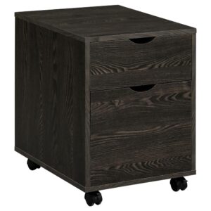 it offers a subtle style that slips seamlessly beneath a table. This file cabinet also features a storage drawer above