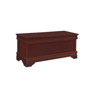 this cedar chest is a solid choice. Its elegant detailing offers a mixture of simplicity and classic styling. With a warm brown finish