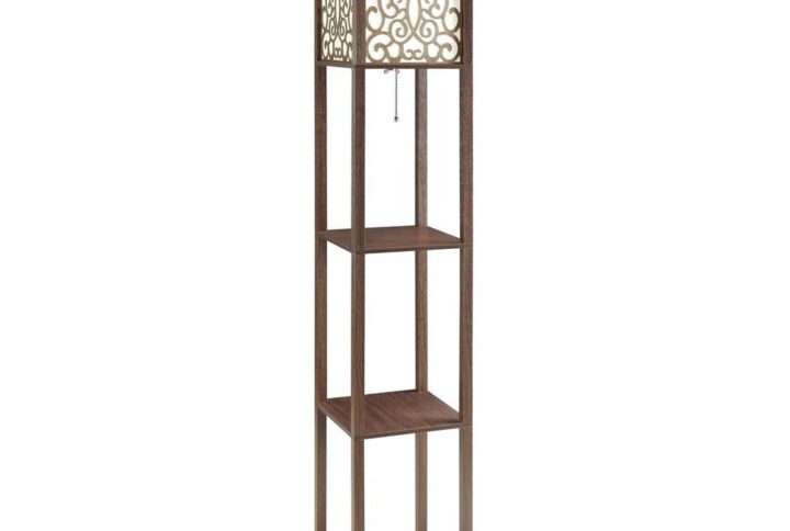 Art and architecture yield a captivating look ideal for a transitional space. This floor lamp captures the imagination and becomes a central focus in a living room or bedroom. Blessed with a versatile and beautiful cappuccino finish