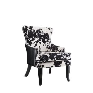 this accent chair delivers a special touch as well as comfortable seating. A curvy frame seals the romantic