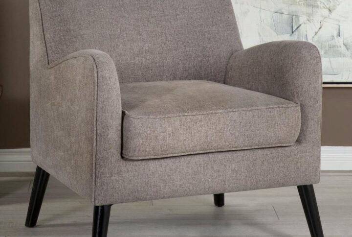 Rest comfortably in this contemporary accent chair