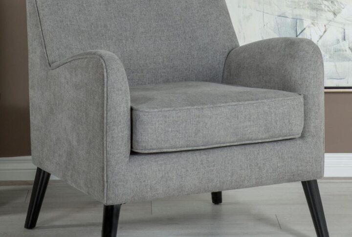 Rest comfortably in this contemporary accent chair
