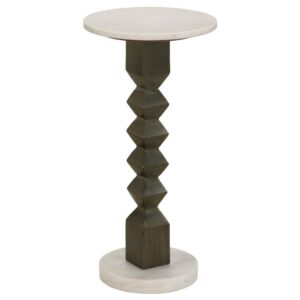 Put a kick in casual home décor with a style that suits your whim. This side table offers a charming design and a contrasting palette