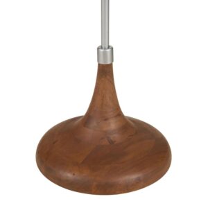 breezy design. Serve on a round antique white marble tabletop with cool natural markings and a full round edge. A silver finish iron leg connects its top to a warm brown color mango wood base