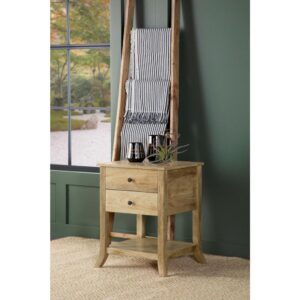drop this rustic accent table beside a chair or allow it to double as a nightstand beside a bed. Built of eco-friendly mango wood