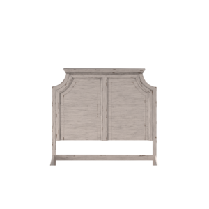 The Providence Bedroom Collection presents a rustic vibe combined with a stately and eloquent feel.  The distressed antique white finish features rub through giving the pieces that well worn look.  The gracious headboard is marked by it's framed panels and elegantly shaped moldings.  Available in King or Queen and will attach to most standard bed frames.  Your purchase includes the panel headboard only.