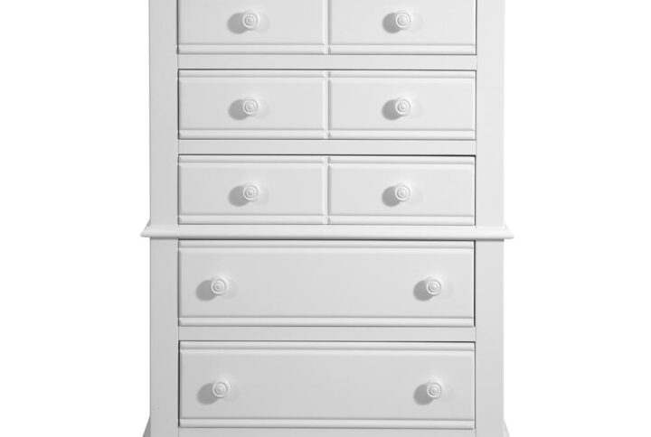 Give them a space of their own they will never outgrow with Cottage Traditions’ five-drawer chest from American Woodcrafters.  The five-drawer chest