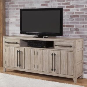 along with English dovetail joinery in front and back of drawer box.  Cabinets contain an adjustable shelf and cord management ports for easy access.  Your purchase includes one 68" console.