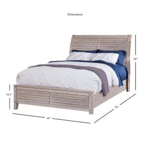queen panel footboard and side rails.  This bed requires the use of both a mattress and box spring (not included).