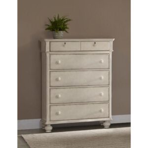 the Newport Master Chest offers classic cottage styling at its finest!   Attention to detail is found in every aspect from the antique birch finish