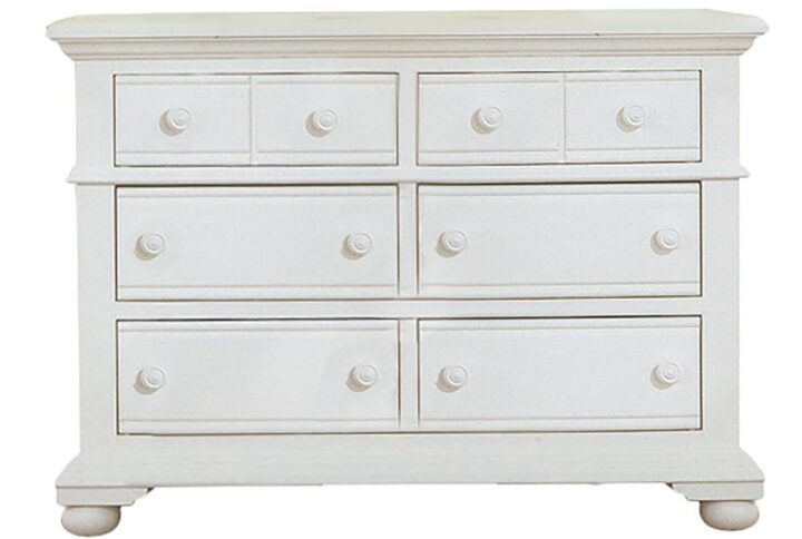 Give them a space of their own they will never outgrow with Cottage Traditions’ double dresser from American Woodcrafters. The double dresser