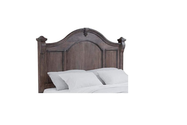 An heirloom is a timeless treasure that passes from generation to generation bringing each family member immeasurable joy through memories. The Heirloom Queen Poster Headboard Only is a masterful piece of tradition that is finished in a distressed rustic charcoal with rubbed through highlights. The decorative arched crown rail is reminiscent of late 17th century architecture.  A centered medallion decoration and magnificently curved posts nostalgically frame the decorative dome beading of the headboard.  Enjoy a tradition of creating ageless family heirlooms with the Heirloom Queen Poster Headboard.  Your purchase includes one headboard only.