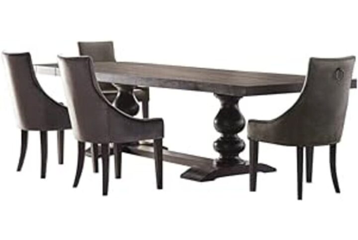You'll feel proud to offer guests a seat at this dining room set. Inspired by traditional European decor