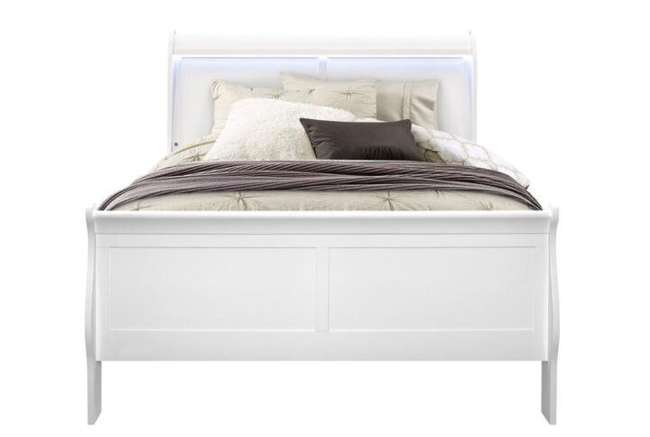 The Charlie Collection is a fresh take on a traditional Louis Philippe. This stylish bedroom features LED accent lighting and acrylic hardware on all case pieces. The Charlie Collection is expertly crafted with premium materials