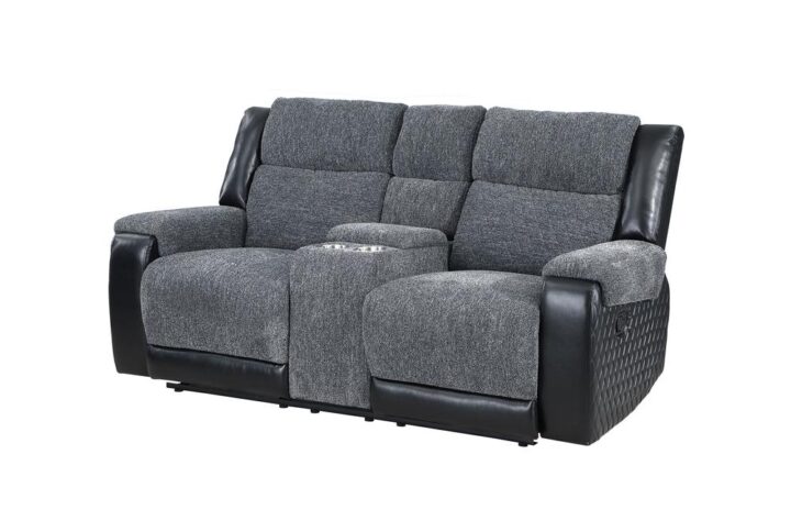 Experience ultimate comfort with the U5914 Dark Grey Reclining Collection by Global Furniture USA. This plush collection includes a reclining sofa