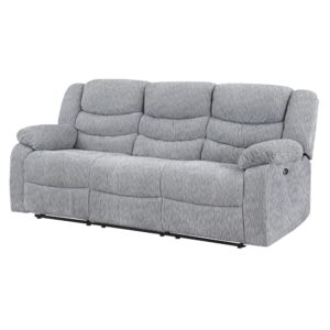 The U5929 Grey Power Reclining Collection by Global Furniture USA is a modern and stylish living room set that offers ultimate relaxation. The sofa and loveseat feature power reclining mechanisms
