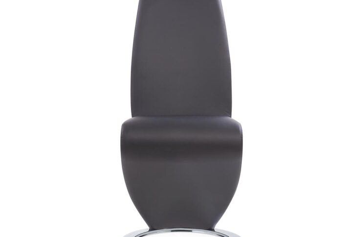 With a Z-Shape design and horse shoe shaped base this dining chair will liven up your contemporary home. This sturdy chair is finished in a grey PU material over foam fill for a comfortable and relaxing seating experience. Adding this chair to your dining area will most certainly spruce up your decor.