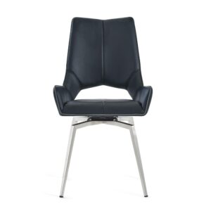 Cradle your family and friends in comfort with this charming contemporary style dining chair. The bucket style seats are designed to provide maximum relaxation and the black faux leather (PU) tones of this chair make it an easy fit for your existing kitchen/breakfast room decor. Additional features of this seating include open back design