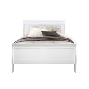 The Charlie Collection is a fresh take on a traditional Louis Philippe. This stylish bedroom features LED accent lighting and acrylic hardware on all case pieces. The Charlie Collection is expertly crafted with premium materials