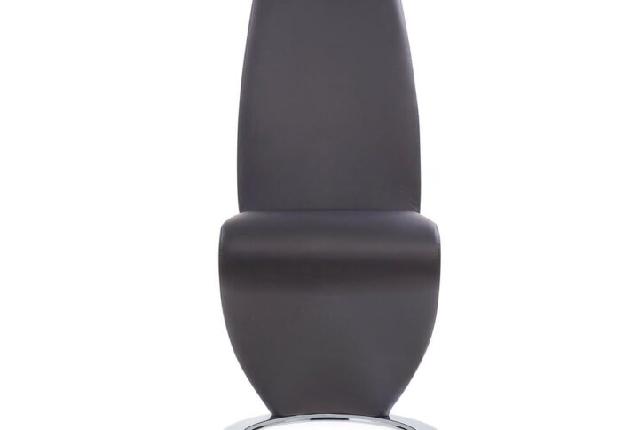 With a Z-Shape design and horse shoe shaped base this dining chair will liven up your contemporary home. This sturdy chair is finished in a grey PU material over foam fill for a comfortable and relaxing seating experience. Adding this chair to your dining area will most certainly spruce up your decor.