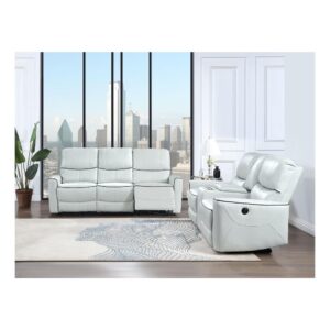 a luxurious and modern addition to your living space. This exquisite ensemble includes a power reclining sofa