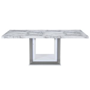 The YLime White Marble Dining Collection