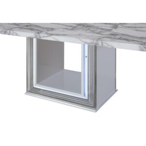 The YLime White Marble Dining Collection