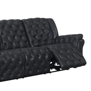 This Evelyn sofa has Victorian under tones and glam over-tones. The combination gives you a modern twist on a classic design. The button tufted design with the high back and padded arm makes the Evelyn sofa both comfortable and highly stylish.