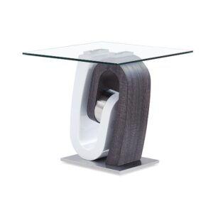 this table is the perfect choice for any contemporary home/office or den and make coordinating room decor effortless and fun. Design elements include beautiful Glass Top and unique geometric-wave style table base making this table an immediate eye-catching delight. This table will easily become the stunning focal point of any room in your home.