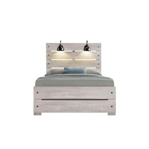 The Linwood Collection from Global Furniture USA is a stylish and functional bedroom set available in White Wash or Dark Oak. In addition to being made from high-quality materials