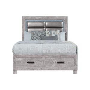 a stylish and versatile addition to any bedroom. Each piece in this elegant collection has been made from high-quality wood and finished in a sleek grey tones to give it a sophisticated look. Stylishly designed