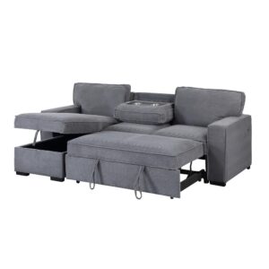 a stunning blend of contemporary design and practicality. This elegant piece features a stylish upholstery