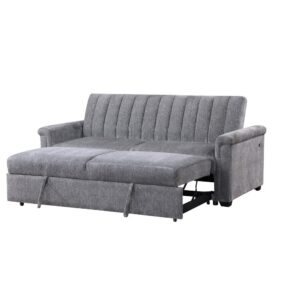 a sleek fusion of style and functionality. This versatile piece boasts a contemporary design with plush cushioning