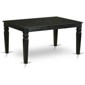 EAST WEST FURNITURE - WEAS9-BLK-09 - 9-PIECE DINING TABLE SET