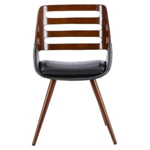 Shelton PU Leather Bamboo Chair