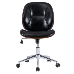 Shaun PU Leather Bamboo Office Chair