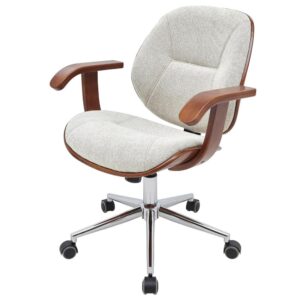 Samuel Fabric Bamboo Office Chair w/ Armrest