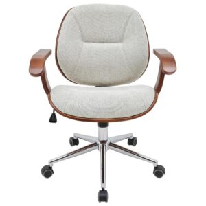 Samuel Fabric Bamboo Office Chair w/ Armrest