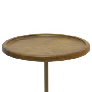 Roya Teak End Table Marble Base