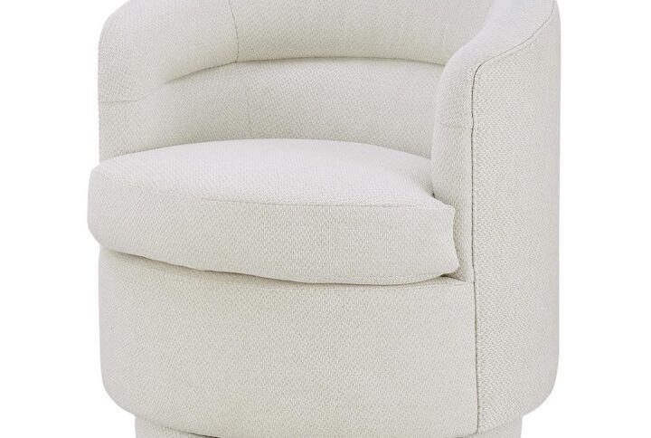 Rachel Fabric Swivel Accent Arm Chair