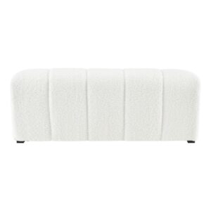 Cassy Faux Shearling Bench