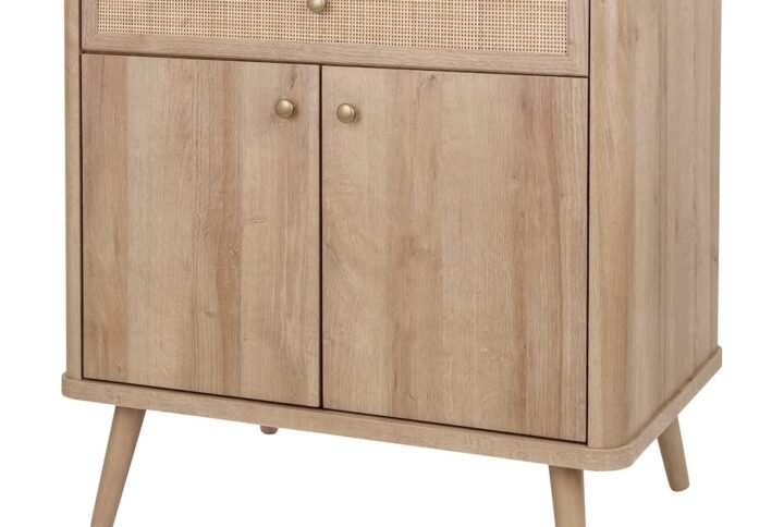 Thelma KD Rattan Small Cabinet 1 Drawer + 2 Doors