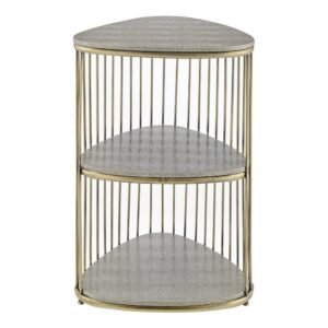 Theron Faux Shagreen Side/ End Table