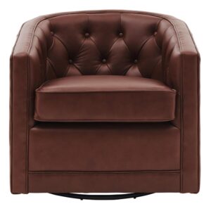 Walsh Top Grain Leather Swivel Chair