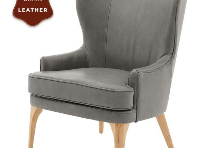 Bjorn Top Grain Leather Accent Chair