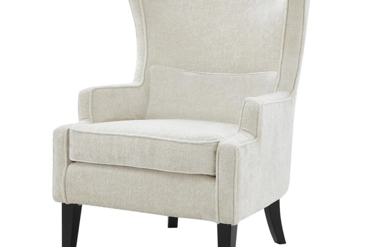 Clementine KD Fabric Wing Accent Arm Chair