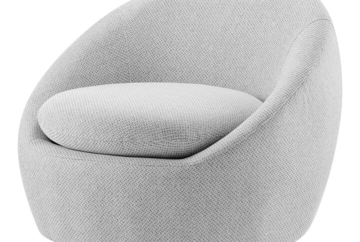 Adelmo Fabric Swivel Accent Chair