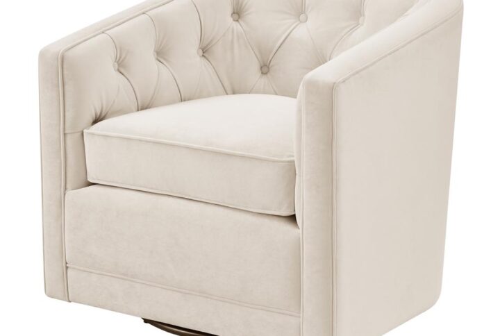 Walsh Velvet Swivel Accent Arm Chair